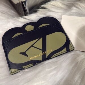 Alexander McQueen Black and Green Card Holder
